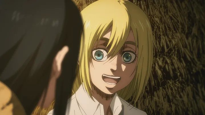 Scene from the The Fall of Shiganshina arc of Attack on Titan