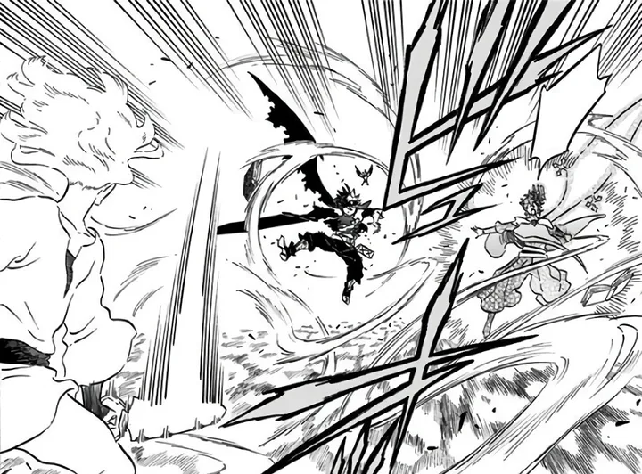Still from Black Clover episode 1, Asta and Yuno