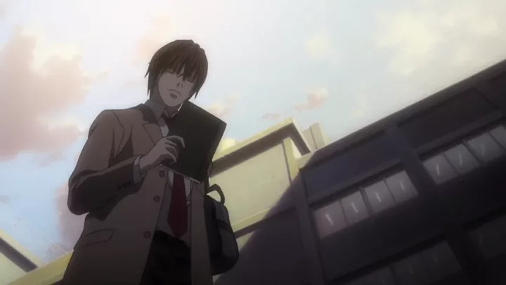 Still from Death Note episode 1, Rebirth