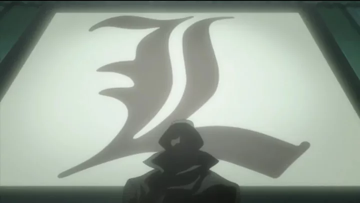 Still from Death Note episode 2, Confrontation