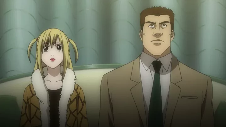 Scene from the The Yellow Box and Final Gambit arc of Death Note