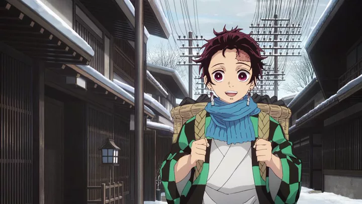 Still from Demon Slayer: Kimetsu no Yaiba episode Episode 1, Cruelty