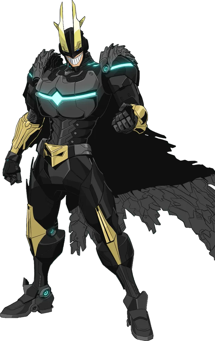 Still from My Hero Academia (Season 1) episode 12, All Might